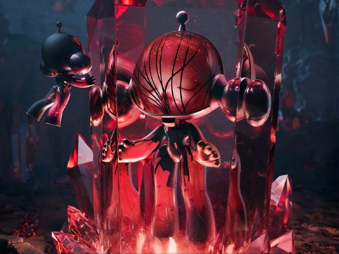 その他 POPMART MEGA SKULLPANDA 400% Red Crystal