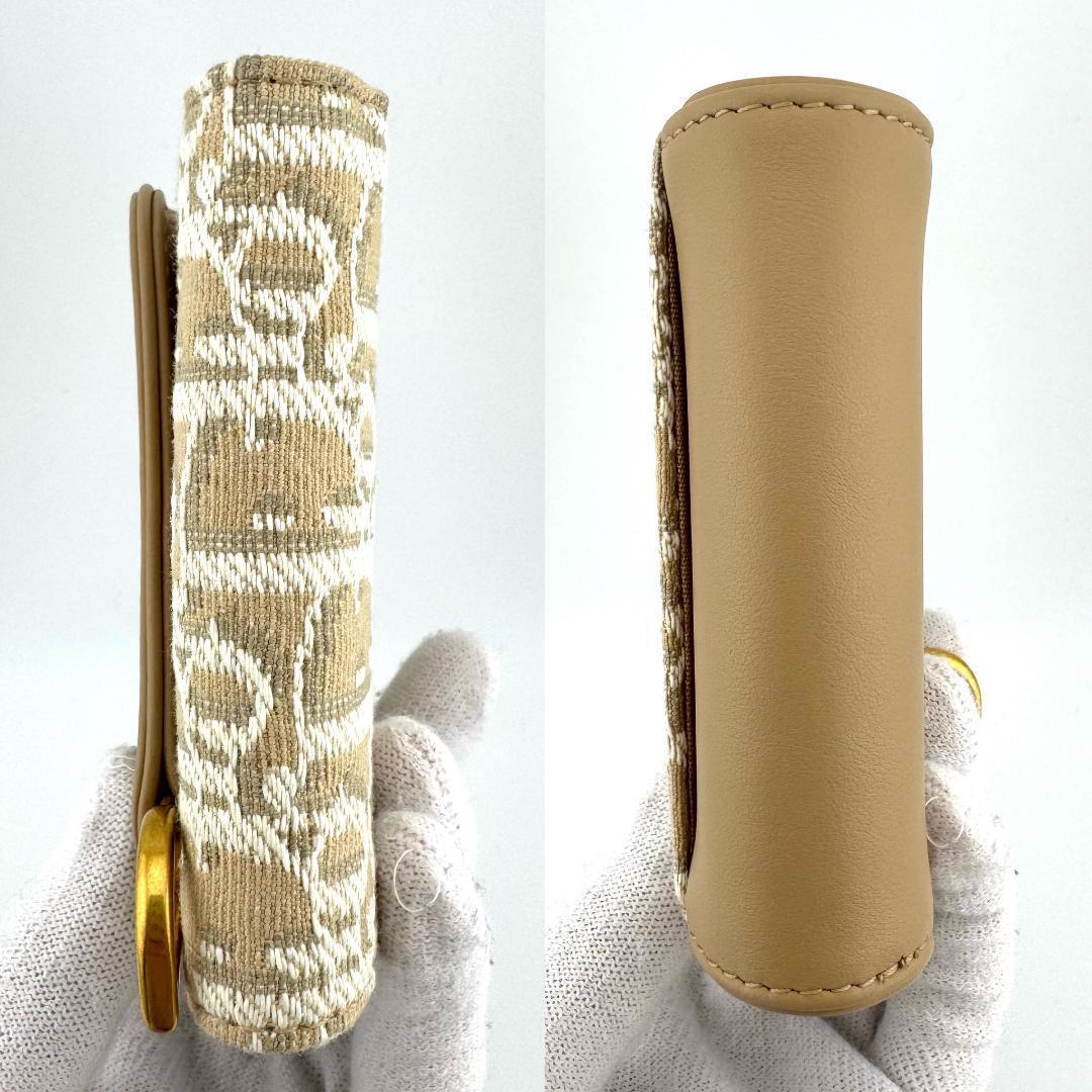 ディオール サドルロータス オブリーク ジャカード & スムースカーフスキン