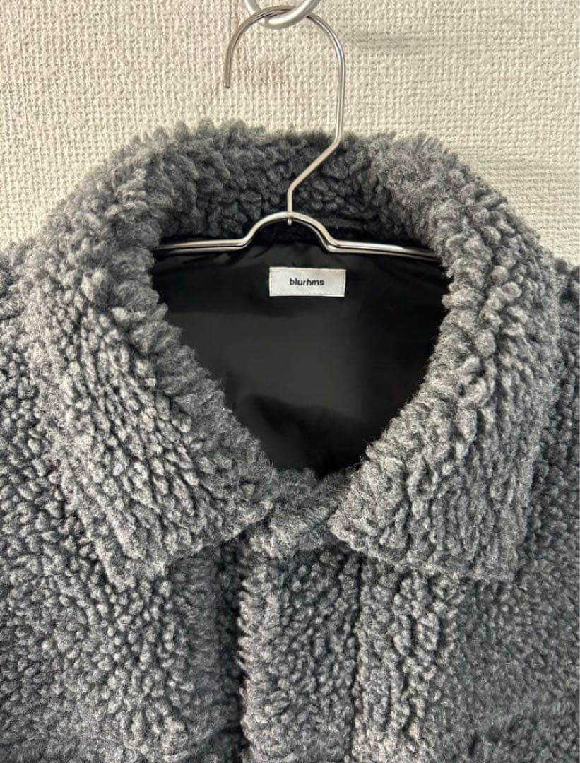 bluhm ブラームス　ボアジャケット グレー