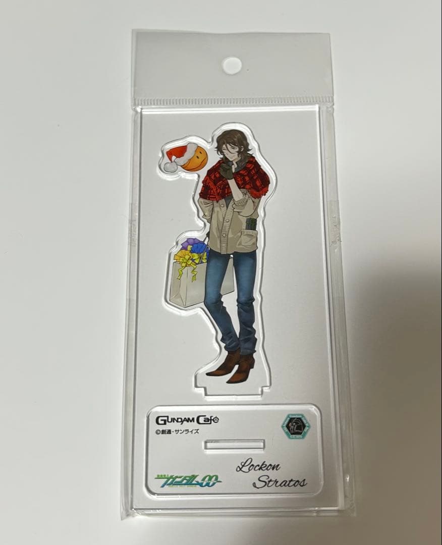 ガンダムカフェ クリスマス　ロックオン・ストラトス　アクスタ