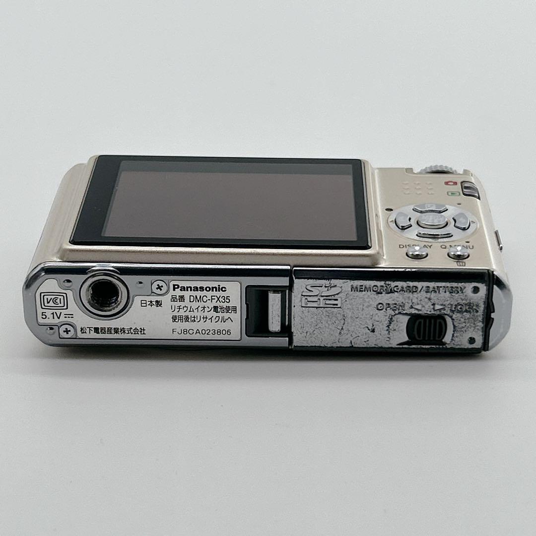 予備バッテリー付き Panasonic LUMIX DMC-FX35 ゴールド
