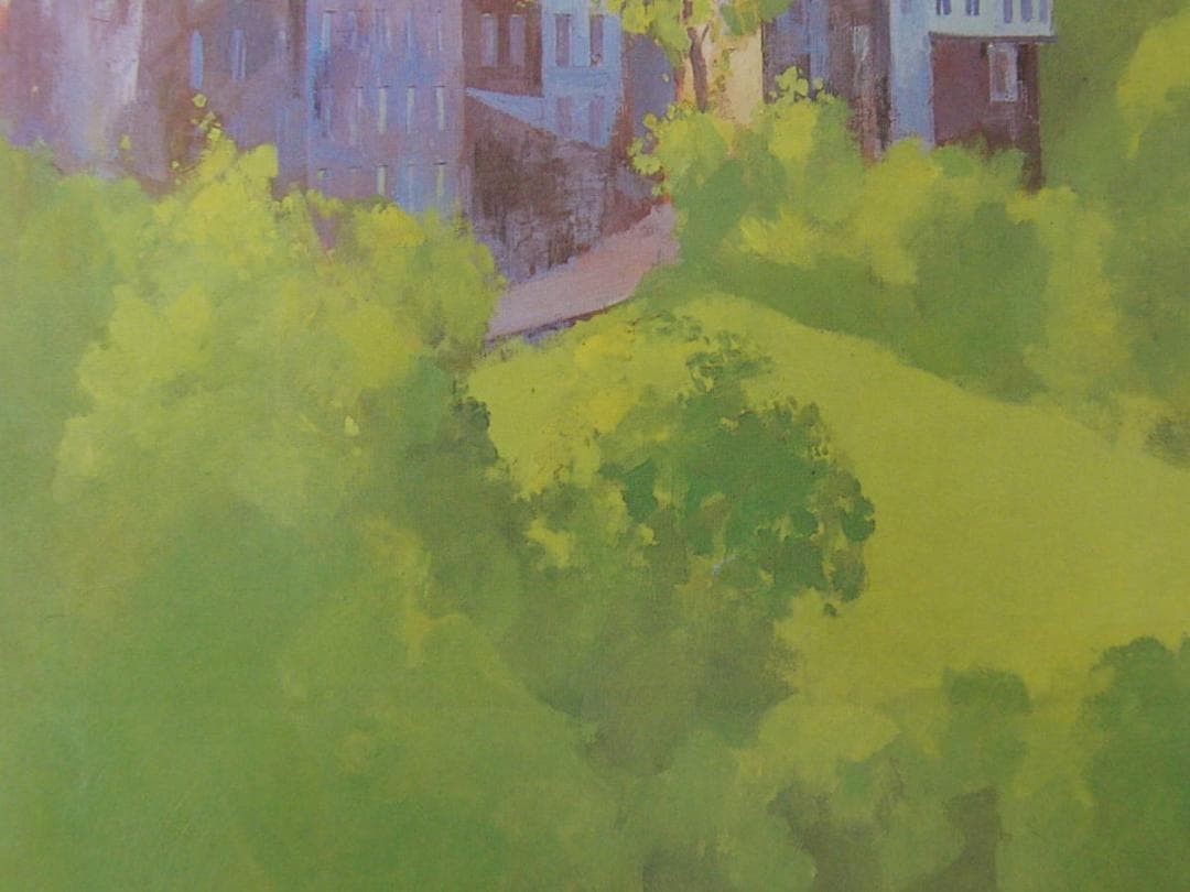 宮下実、【エジンバラ】、希少な額装用画集より、新品額装付