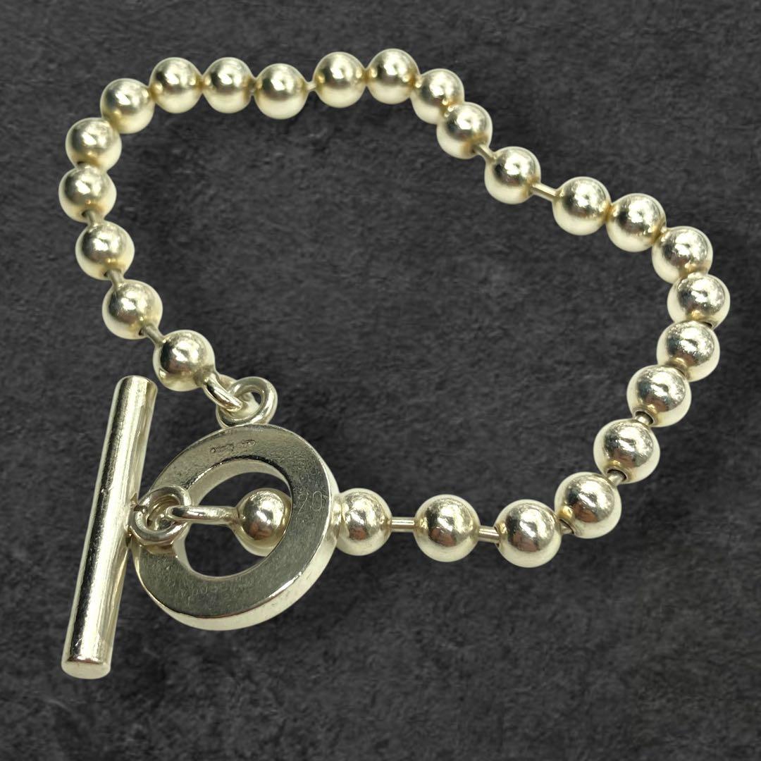 GUCCI シルバー925 トグル ボールチェーンブレスレット 450