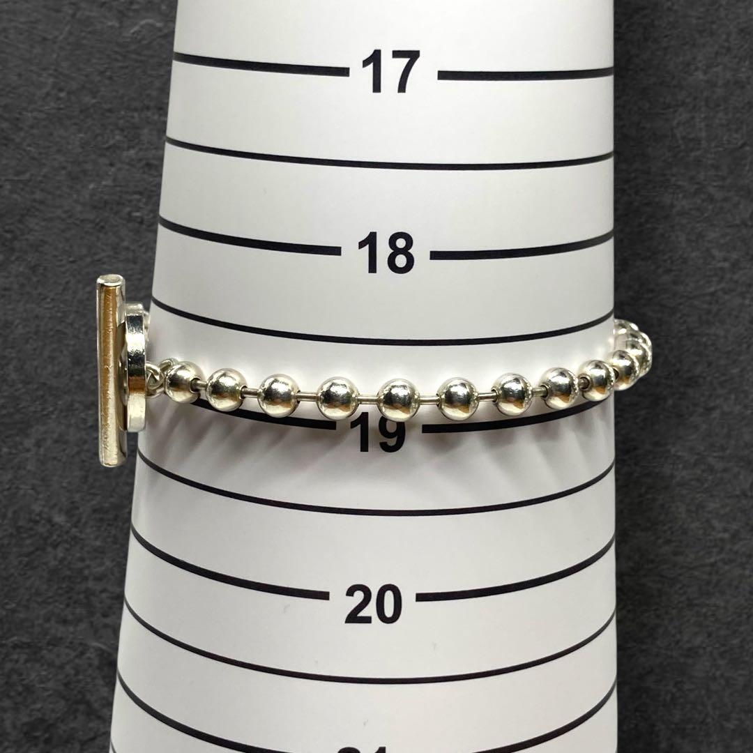 GUCCI シルバー925 トグル ボールチェーンブレスレット 450