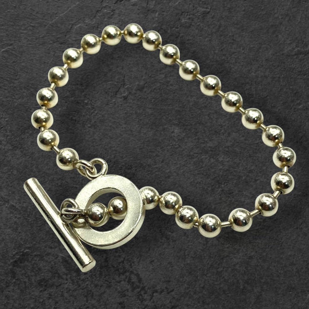 GUCCI シルバー925 トグル ボールチェーンブレスレット 450