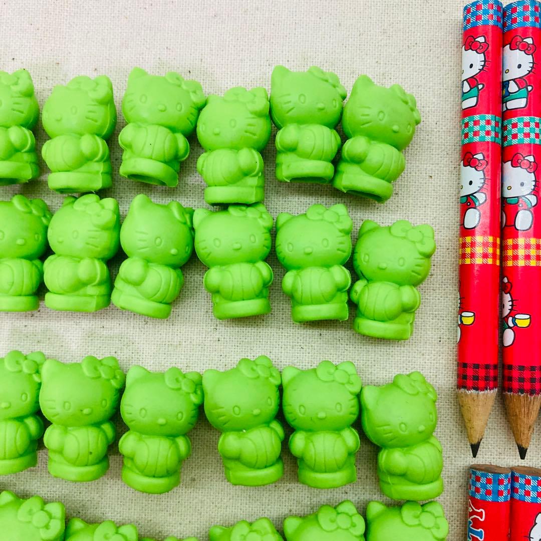 【大量まとめ】SANRIO　サンリオ　ハローキティ　鉛筆　消しゴム キャップ