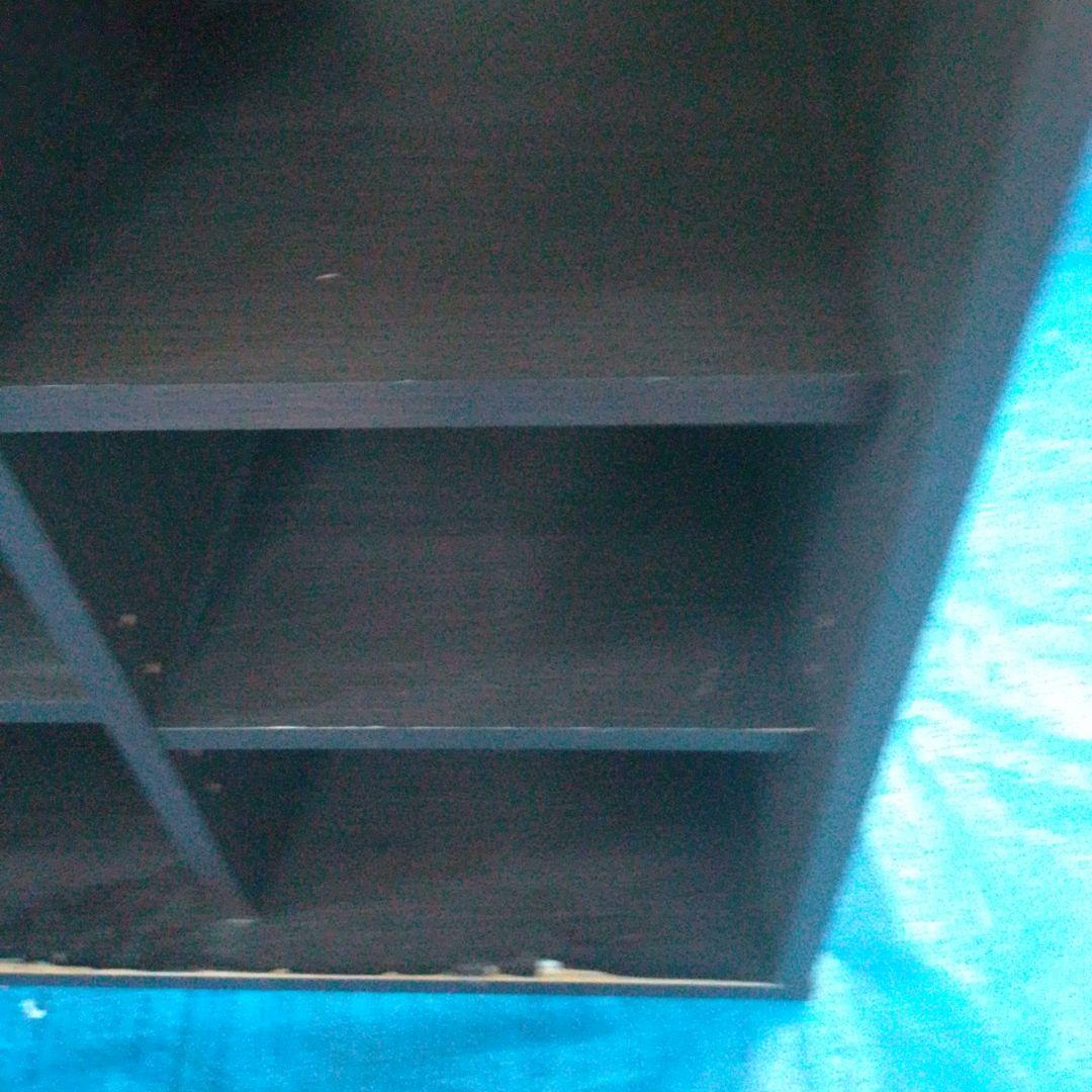 木製 焦げ茶いろ シューズラック３列×５段 15足（最下段等の削れ要確認）