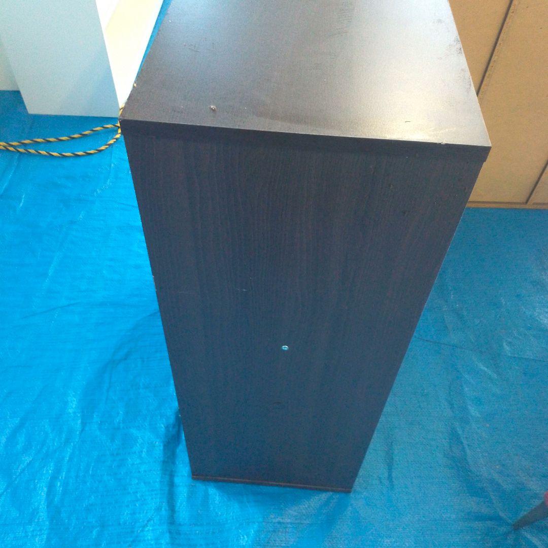 木製 焦げ茶いろ シューズラック３列×５段 15足（最下段等の削れ要確認）