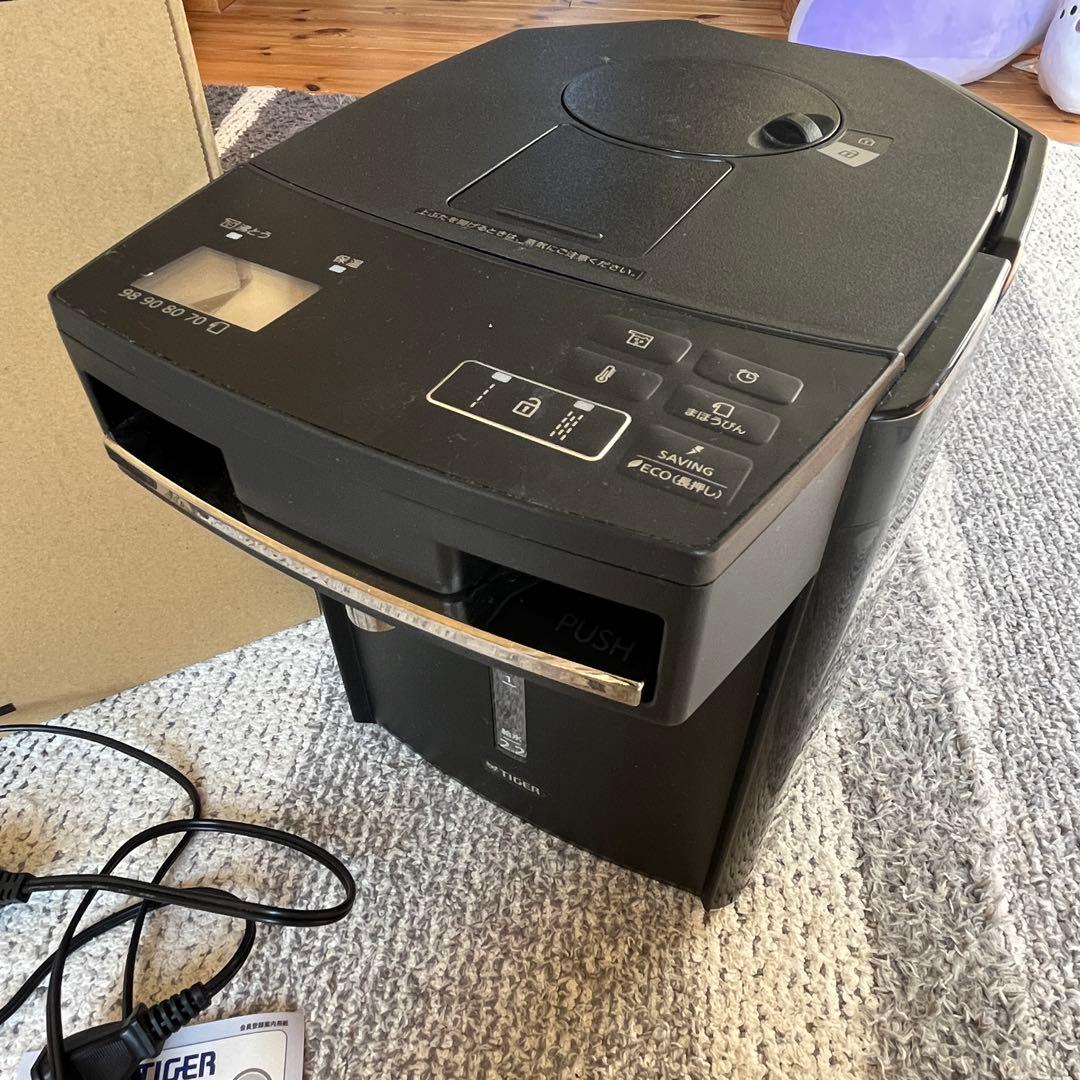 蒸気レスVE電気まほうびんとく子さん　PIM-G220 K ブラック2.2L