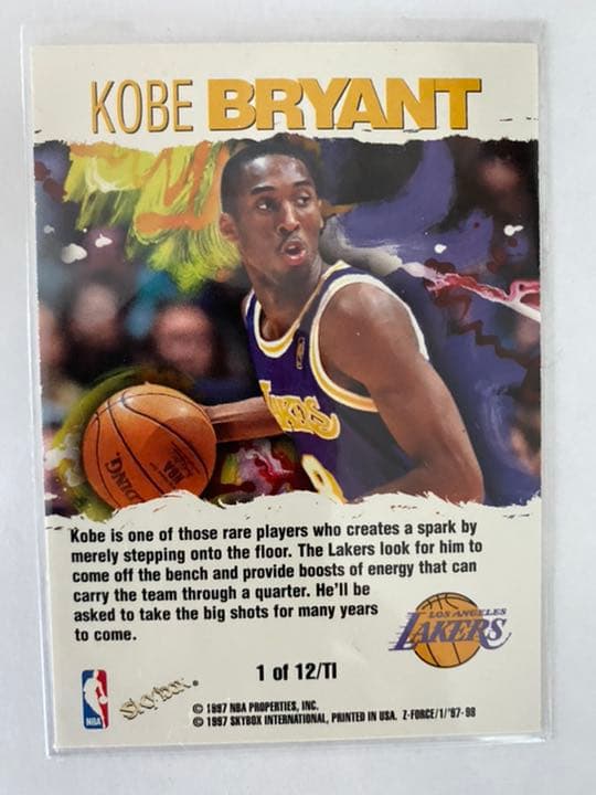 その他 1997 Skybox Z-Force Kobe Total Impact