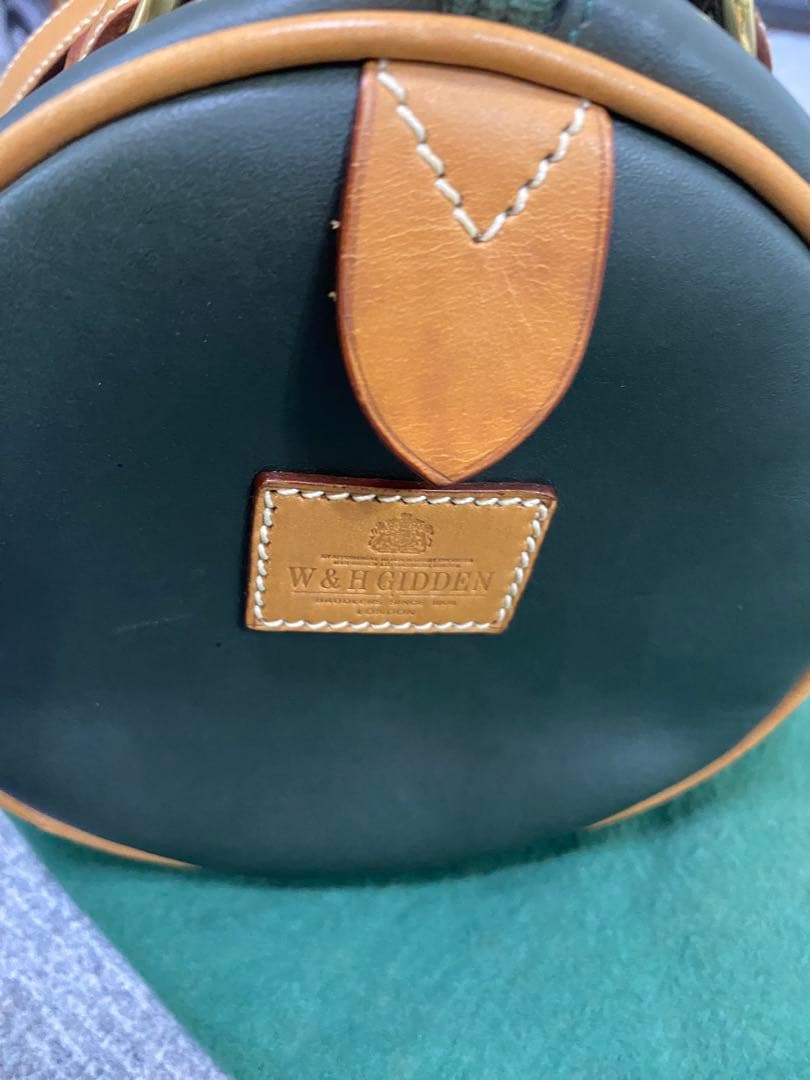 激レア難ありW&H GIDDENギデン英国王室御用達ハンドショルダーバッグ本革