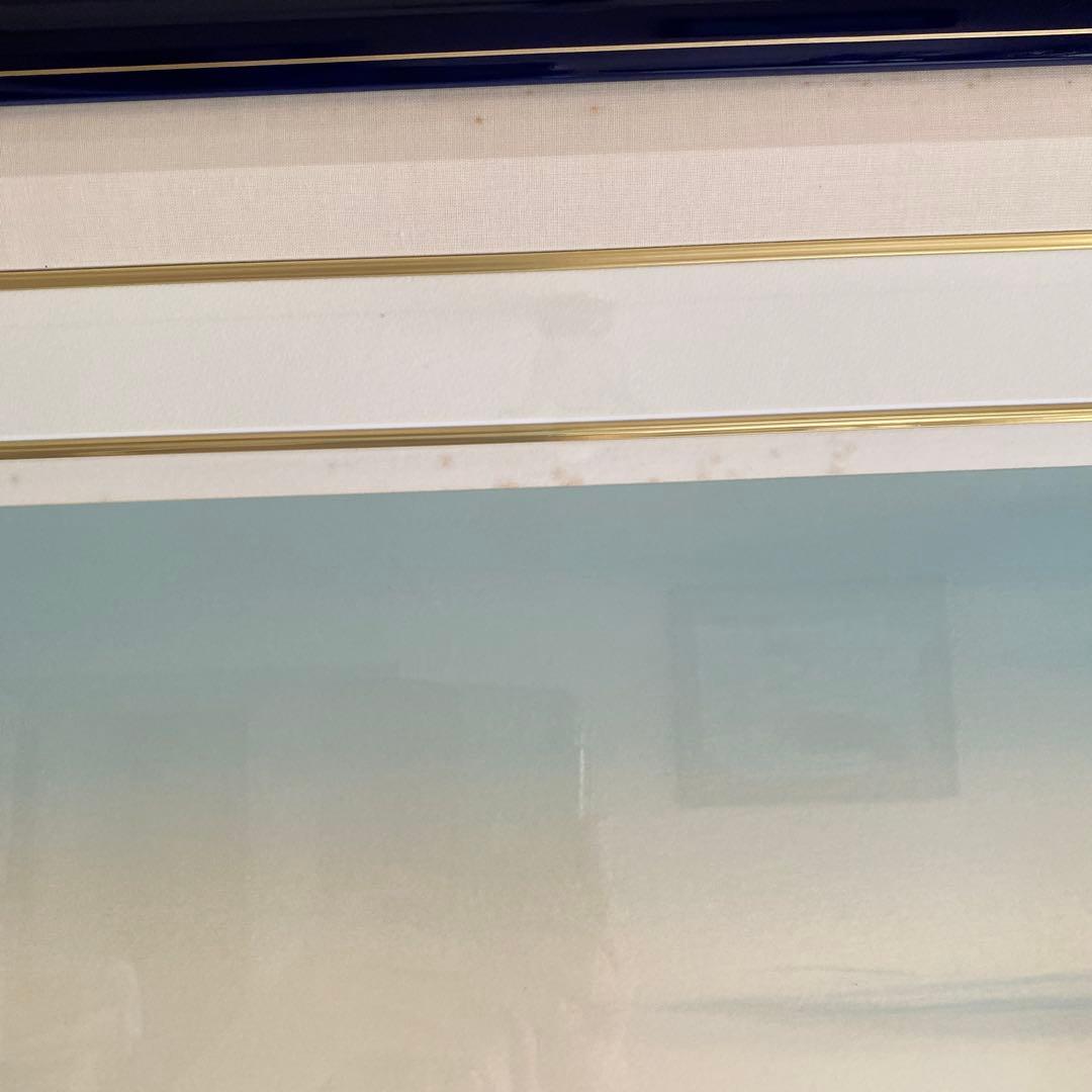 ベニスの思い出　ヒロヤマガタ　シルクスクリーン 風景画 大きめ 黒フレーム