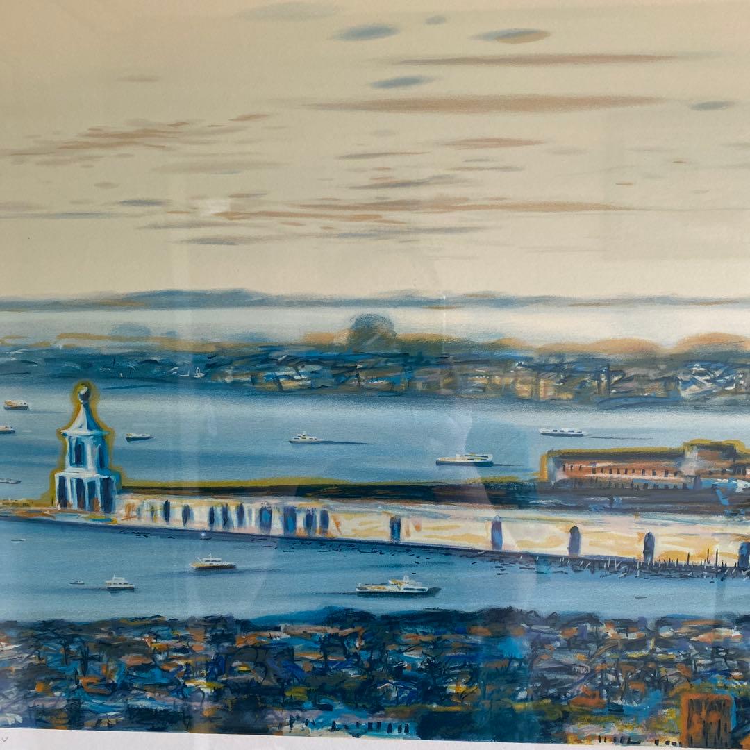 ベニスの思い出　ヒロヤマガタ　シルクスクリーン 風景画 大きめ 黒フレーム