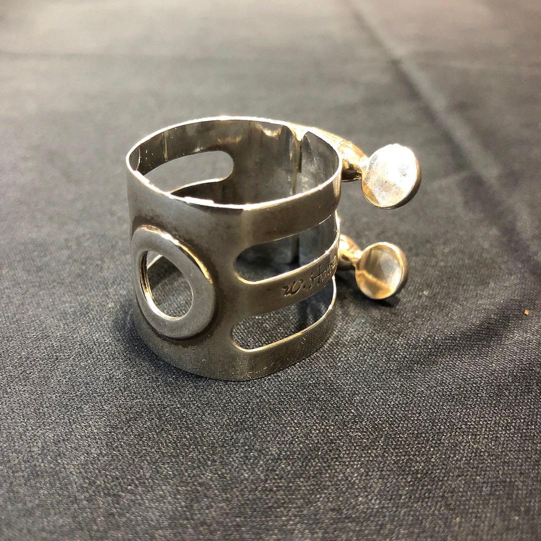 WoodStoneアルトサックス用リガチャー総銀製