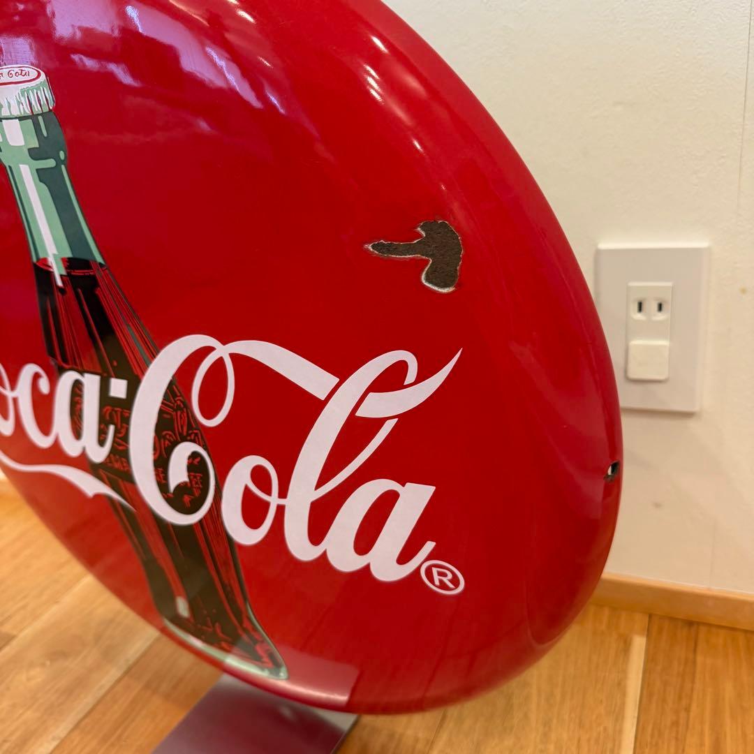希少 アメリカン コカコーラ ボタン看板 特大 USA 非売品 ノベルティ 貴重