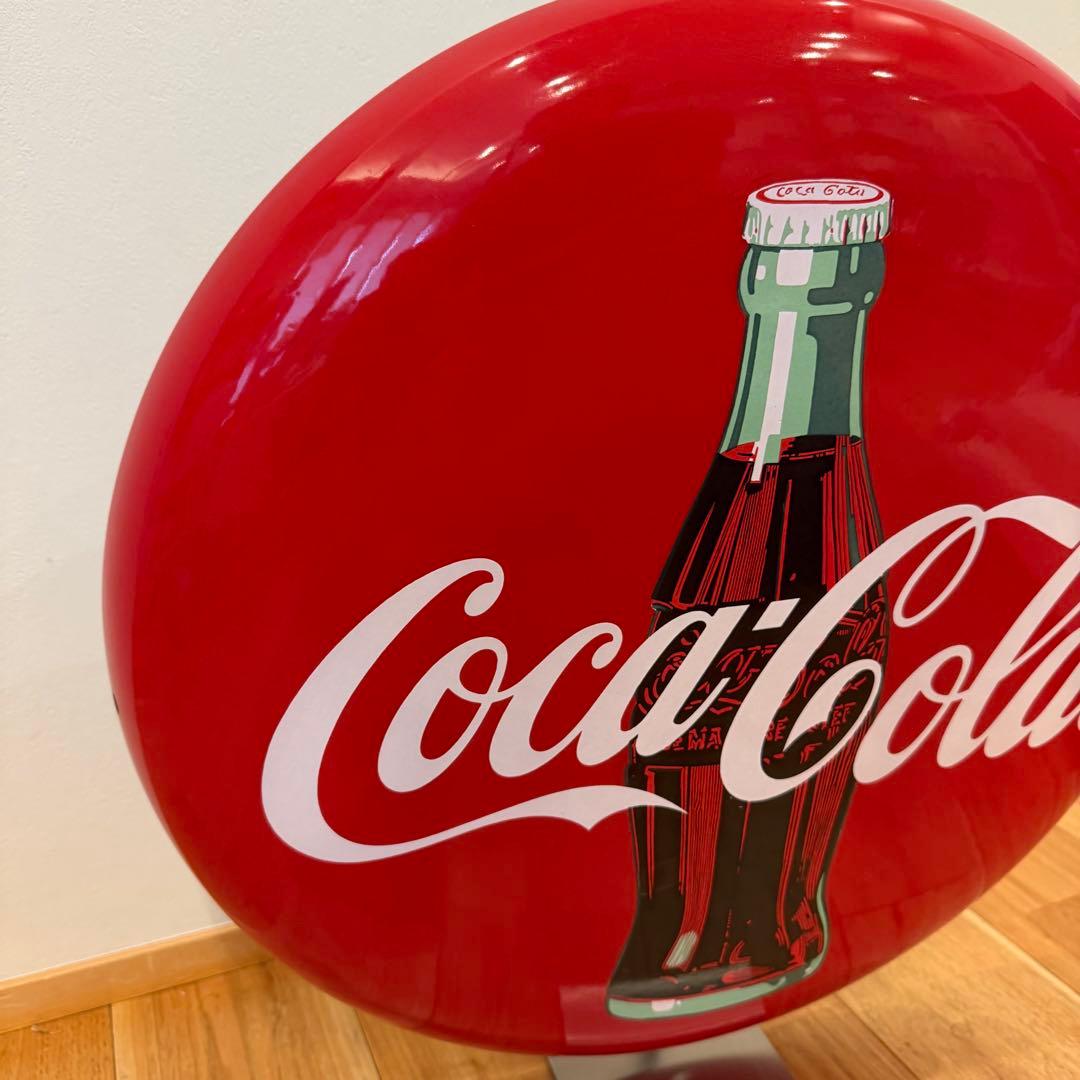 希少 アメリカン コカコーラ ボタン看板 特大 USA 非売品 ノベルティ 貴重