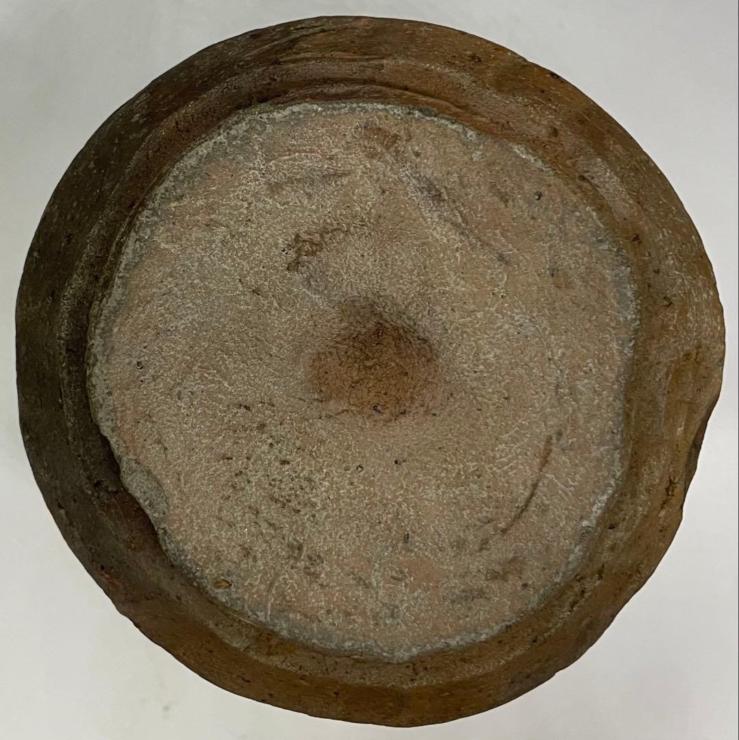 古備前　桂又三郎織　輪耳種壺水指　江戸末期　Y441