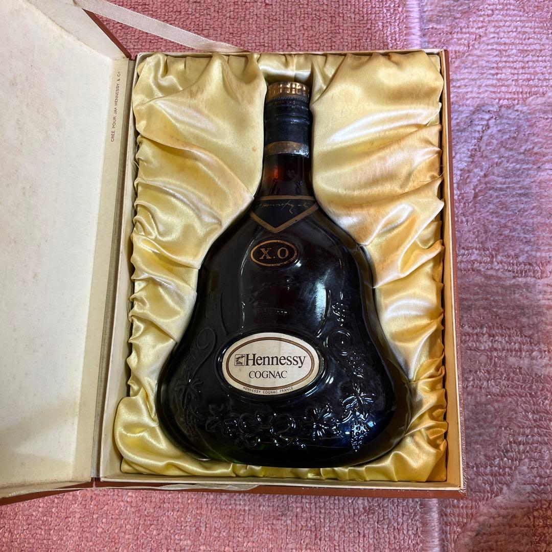 【未開封】ヘネシー xo グリーンボトル　金キャップ　箱付き