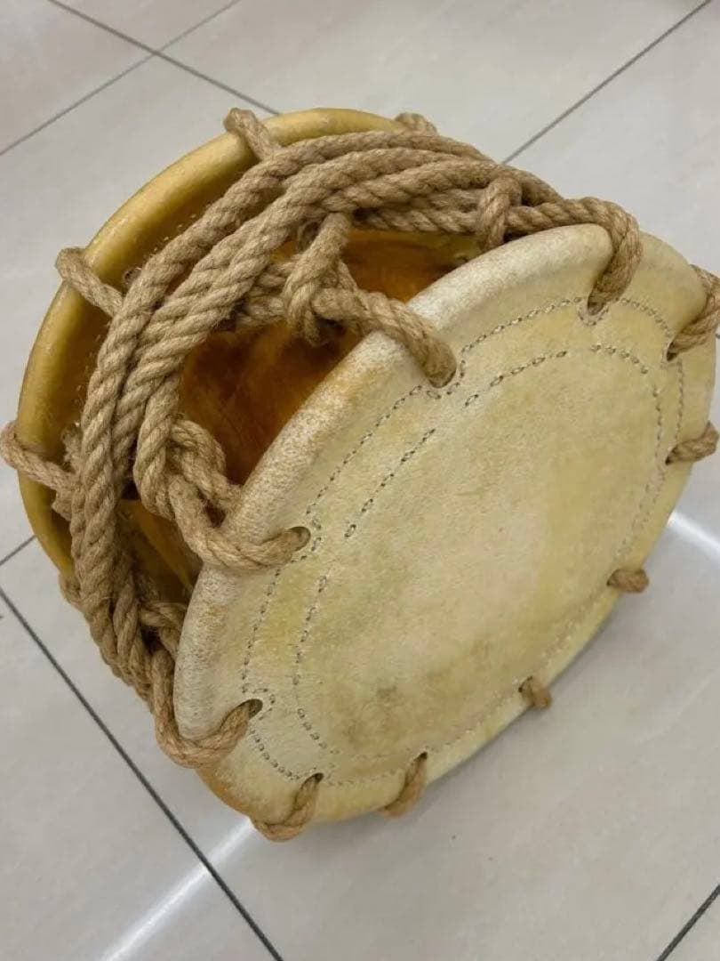 美品中古　締太鼓　ロープ締