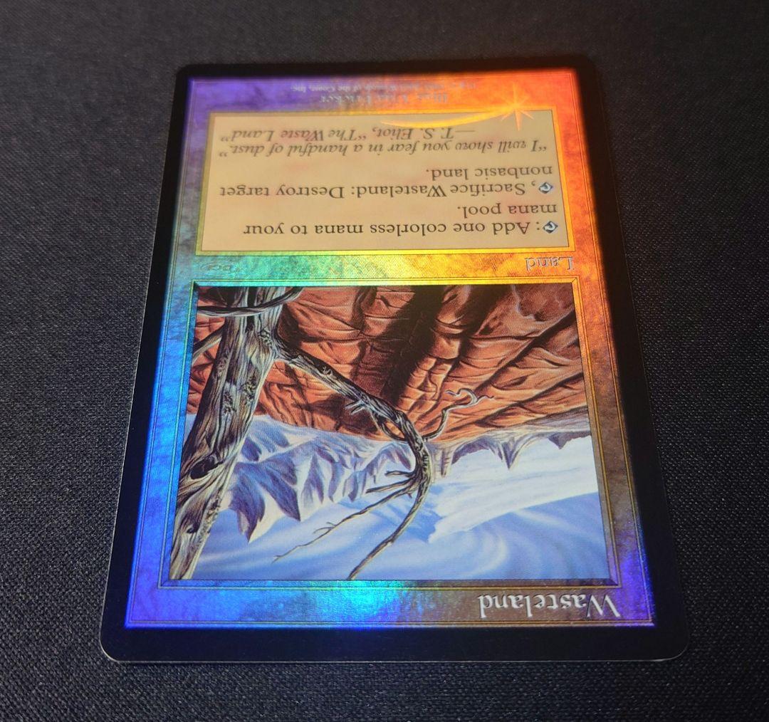 MTG 不毛の大地 プログラム褒賞 英語 foil 1枚