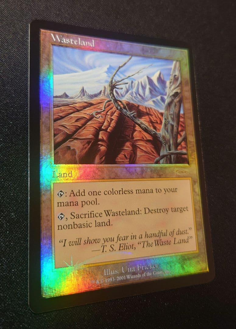 MTG 不毛の大地 プログラム褒賞 英語 foil 1枚