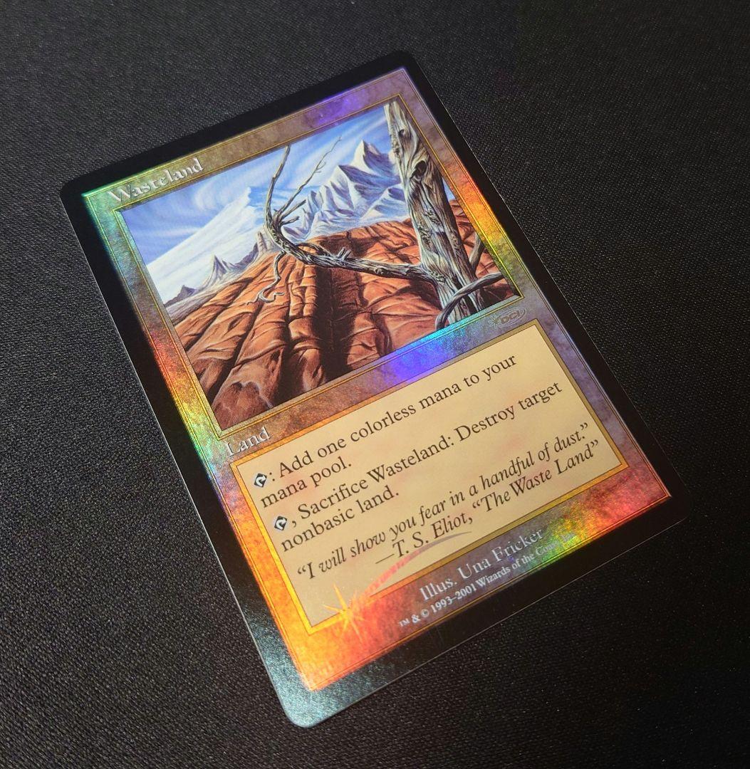 MTG 不毛の大地 プログラム褒賞 英語 foil 1枚