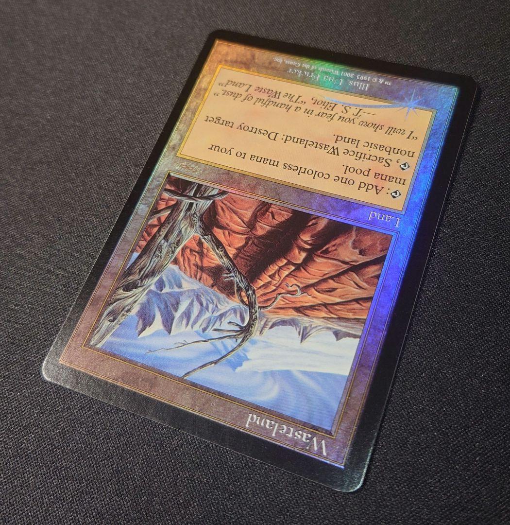 MTG 不毛の大地 プログラム褒賞 英語 foil 1枚