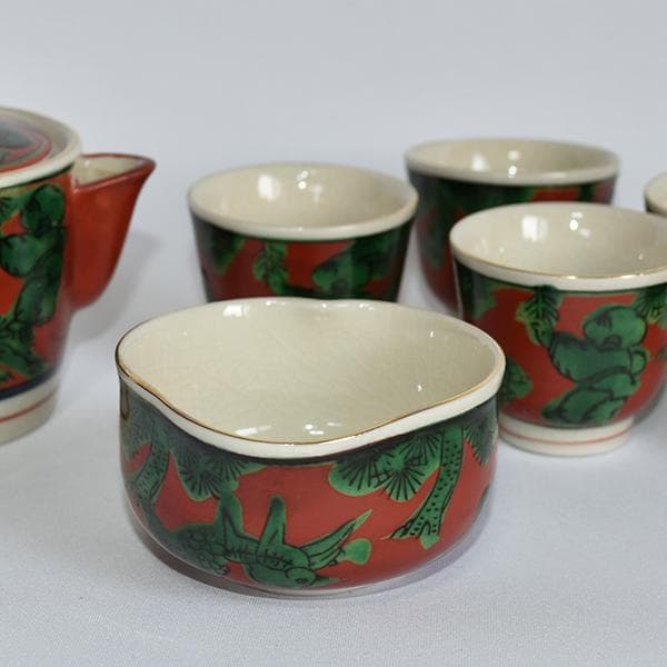 煎茶道 九谷焼 九谷木米 煎茶セット06