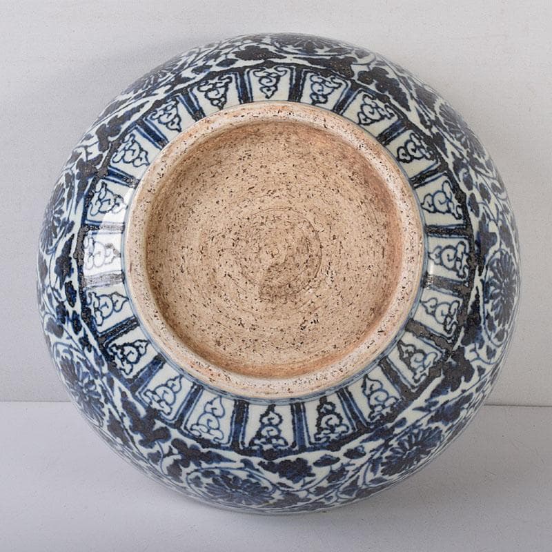 Qucollect　中国　青花　纏枝花弁文　大鉢　M　R8190