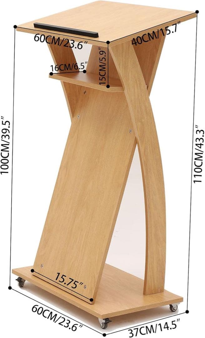 演台演説台司会台キャスター付教会教室モバイル演台プレゼン講義結婚式スピーチ表彰台