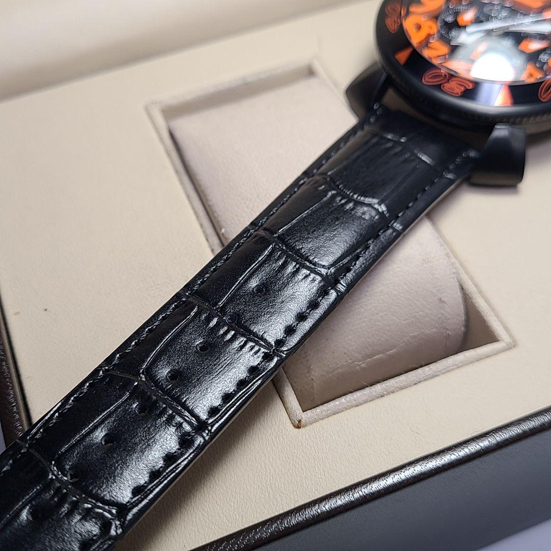 専用❗【未使用品】ガガミラノ　マヌアーレ48MM　社外レザーベルト　稼働品