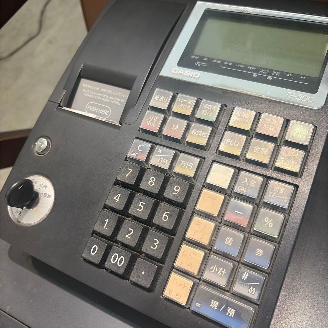 CASIO IF-300 レジスター　新品のロールペーパー四巻付き