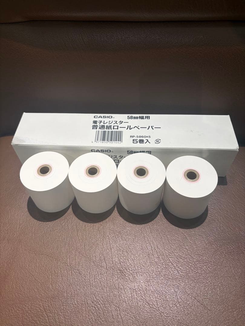 CASIO IF-300 レジスター　新品のロールペーパー四巻付き