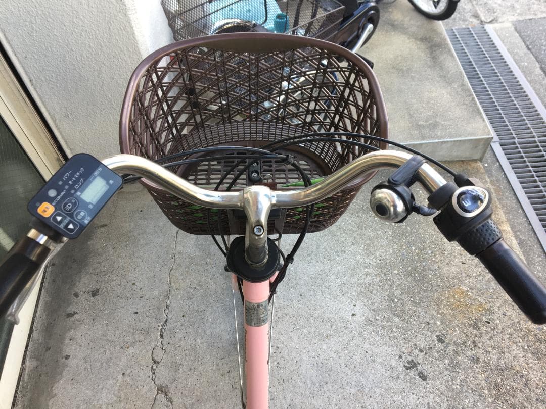 地域限定送料無料　ビビ　DX　8,9AH　子供乗せ　ピンク　神戸市　電動自転車