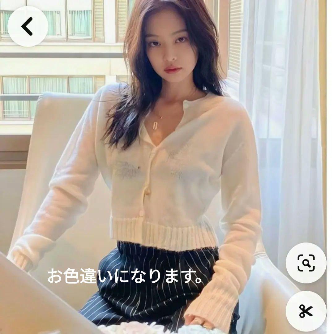 Danielle Guizio　mohaih ribbed ccrdigan