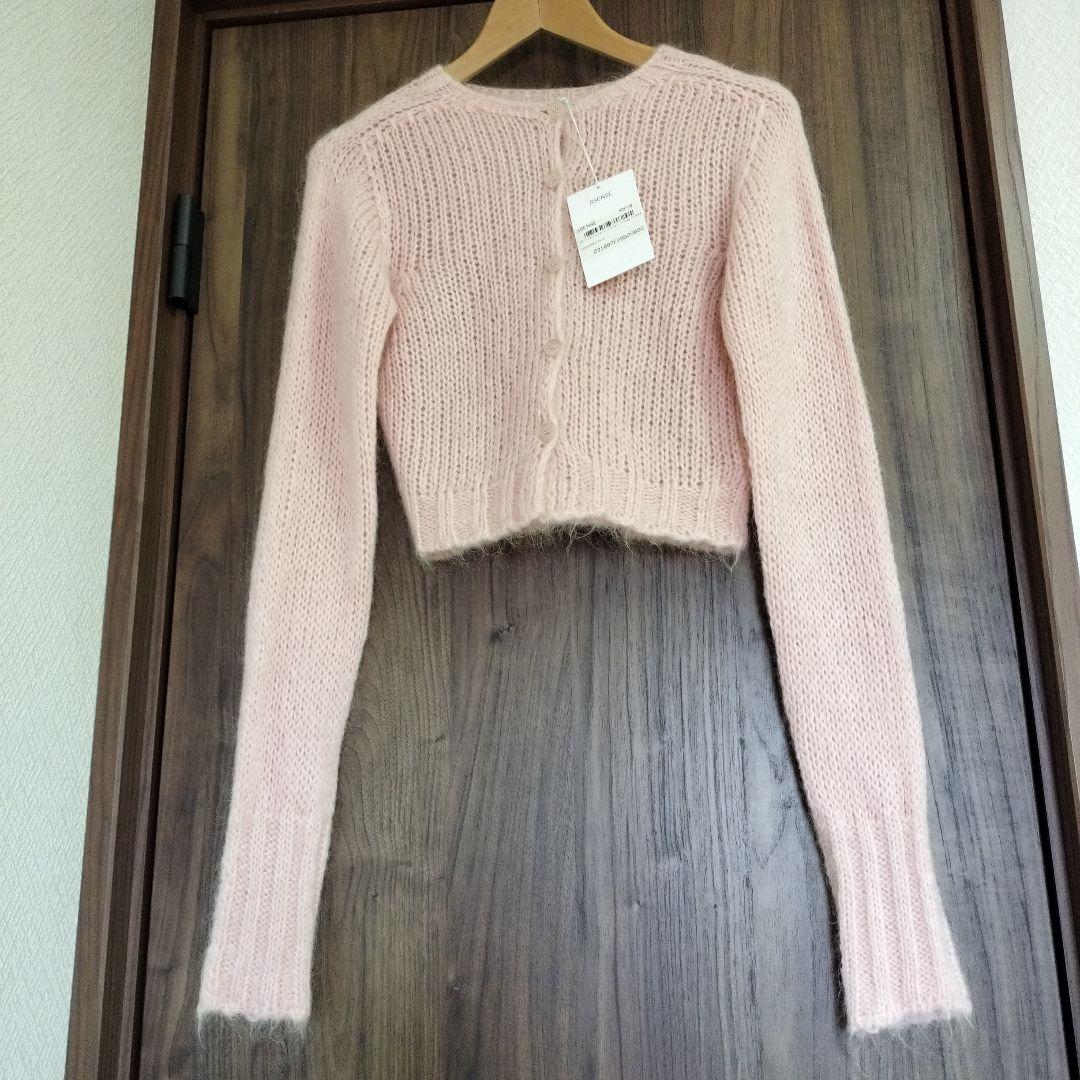 Danielle Guizio　mohaih ribbed ccrdigan