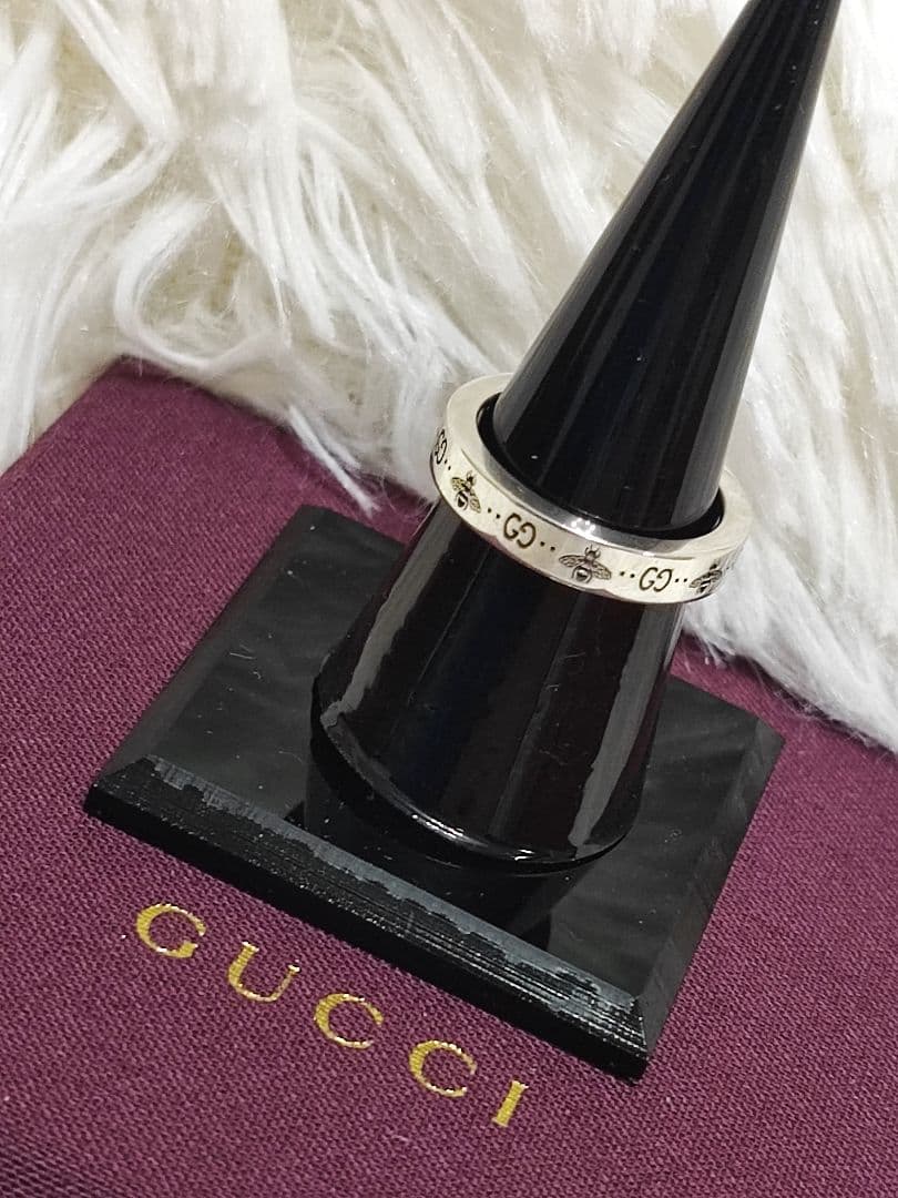 専用　新品 グッチ リング GUCCI GG＆ビー 指輪 15号