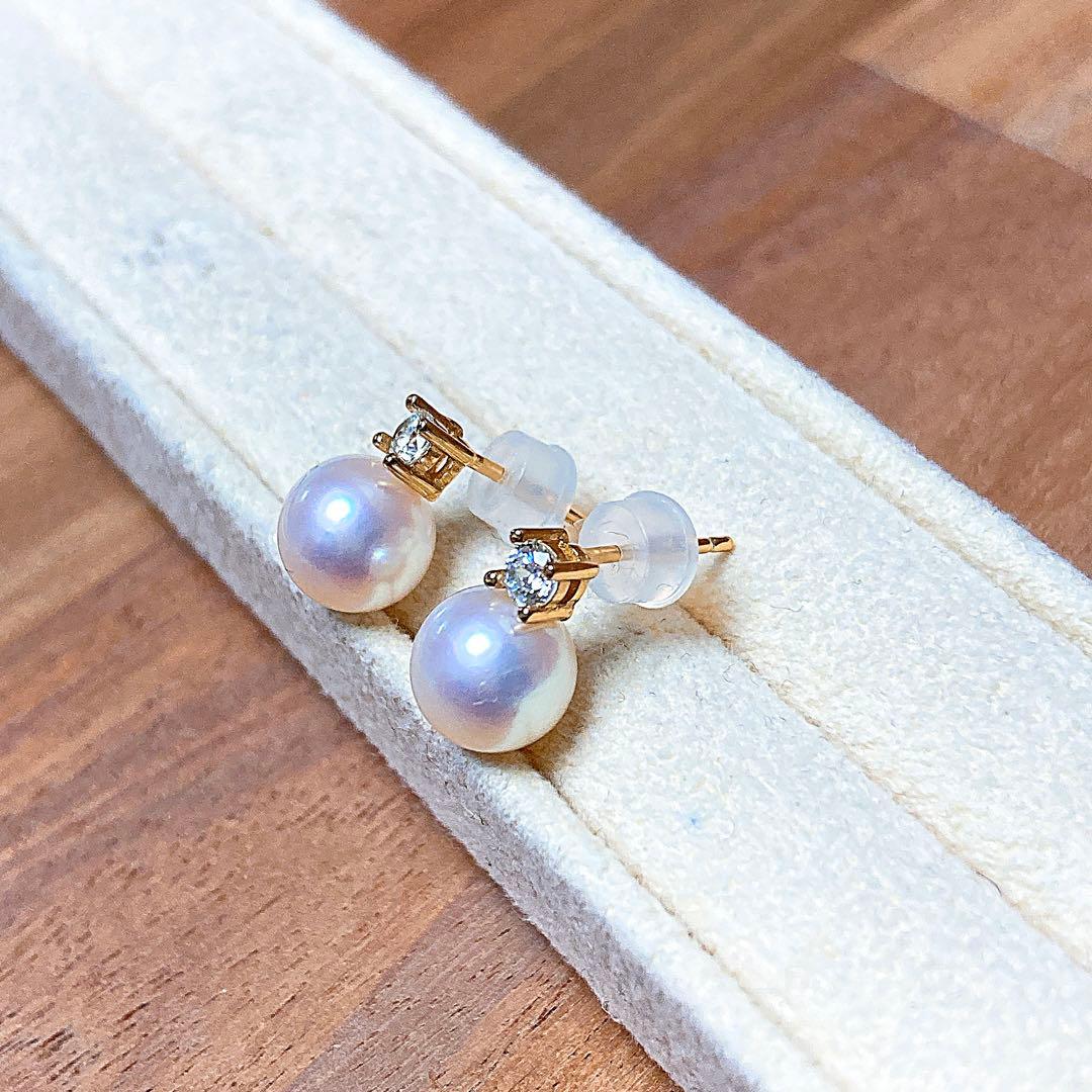 【新品・百貨店商品／総本店】2028天女級から花珠級アコヤ真珠デザインピアス