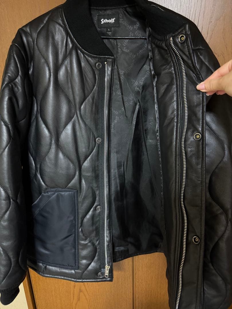 Schott (ショット) キルティング ライナー ショートジャケット　Lサイズ