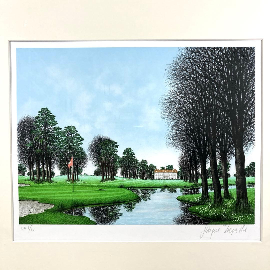 hana様 ジャック ・ デペルト　フォレストオークゴルフ場　リトグラフ 版画