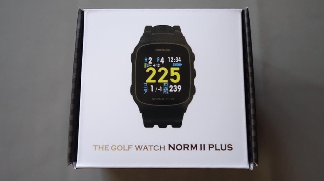 【新品】 グリーンオン ゴルフ ウォッチ ノルム II プラス 黒