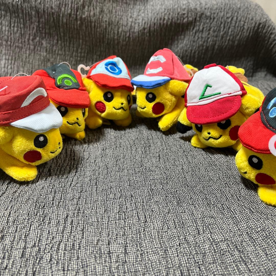 新品❤️ちっちゃい かたのり　サトシの ピカチュウ タグ付　6種　シンオウキャップ