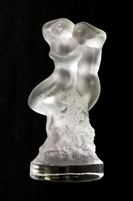 ★ルネ・ラリック フィギュリン　パンとダイアナ フロステッドクリスタル 美品