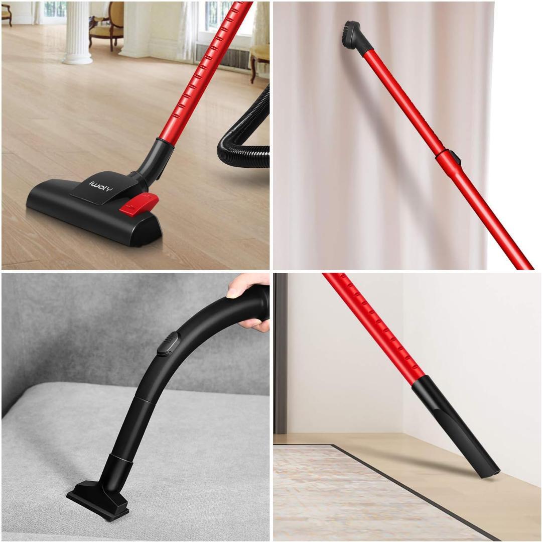 掃除機 キャニスター 20000Pa 超強力吸引 ハイパワー 小型 軽量