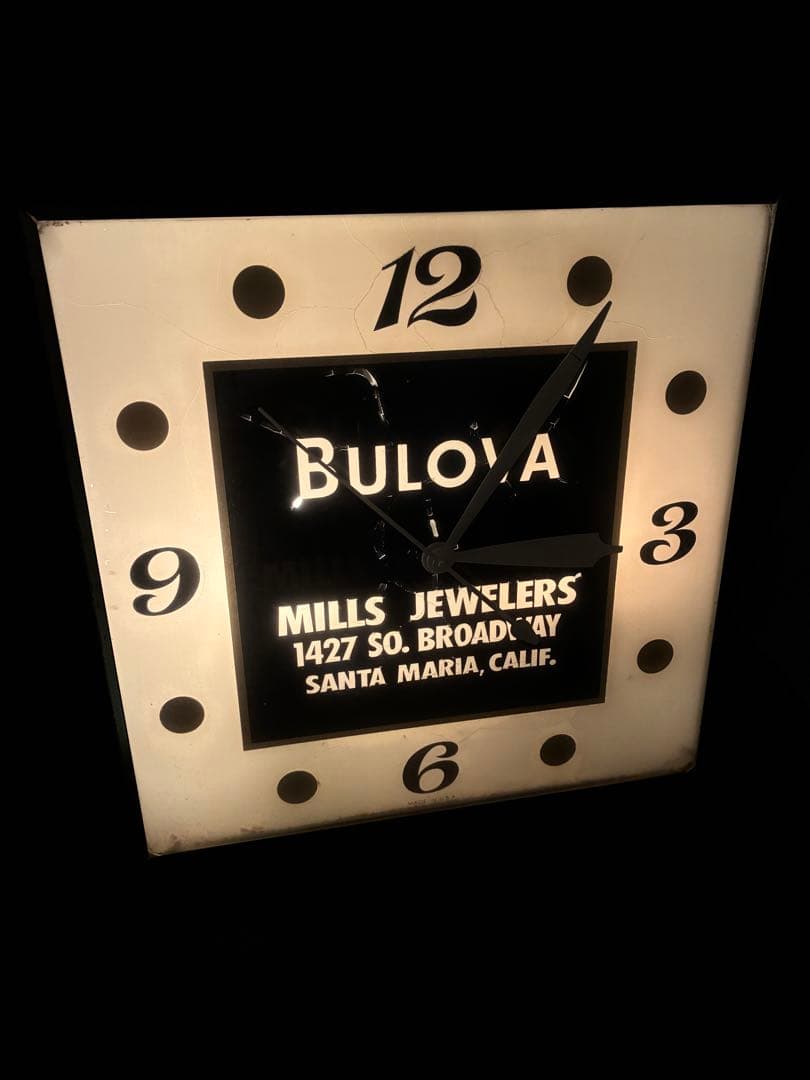 ELGIN ライトクロック　ビンテージ　ネオン　サイン看板　アメリカン雑貨