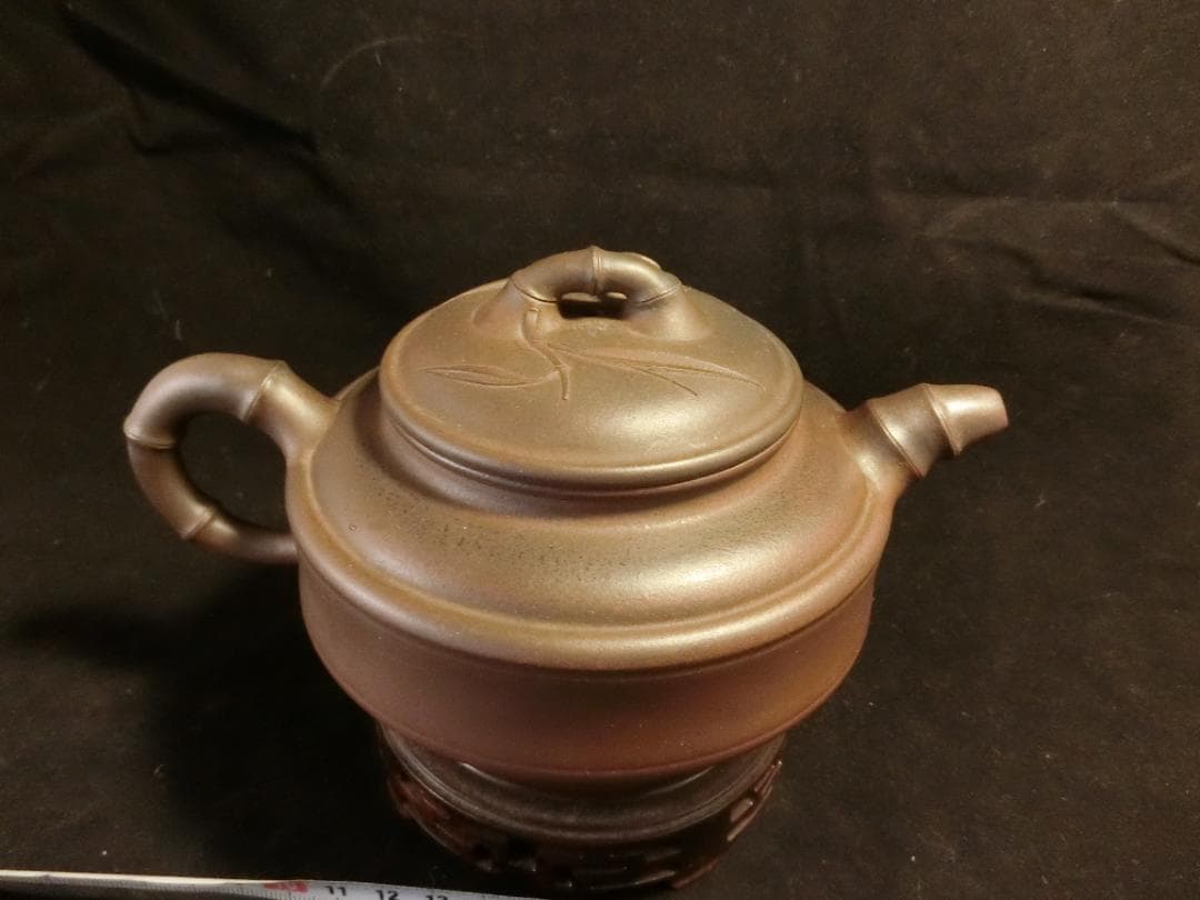 中国宜興紫砂壷 　近期窯変壷精品　竹鼓壷 本物保証