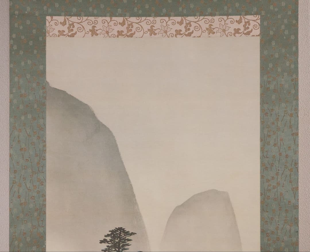 【複製】玉堂美術館監修 川合玉堂画 秋渓帰樵 絹本 掛軸 工芸 山水 MB114