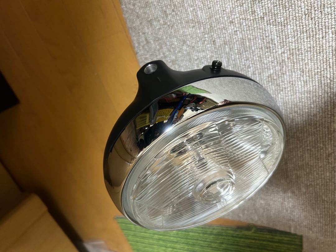 ■マーシャル888ヘッドライト 　160パイ　クリア　ブラックボディー　160π