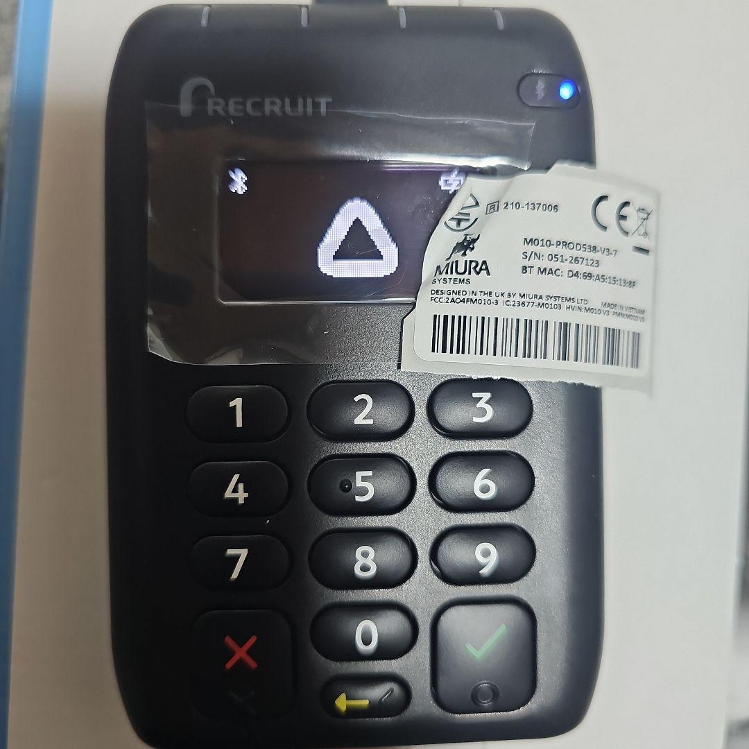 RECRUIT 決済端末 USB接続 黒