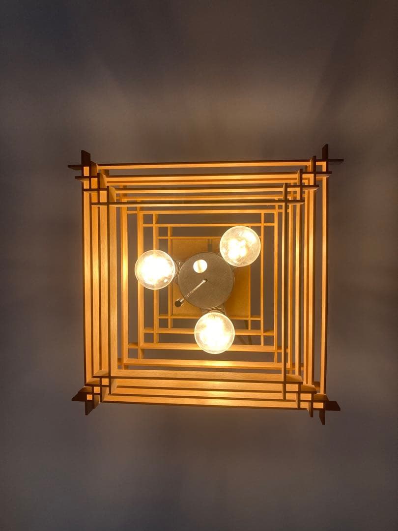 木製　天井照明　匠　木漏れ日